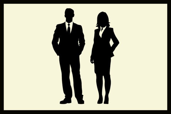 Download A Group of Corporate People Silhouette - Silhouette Collection