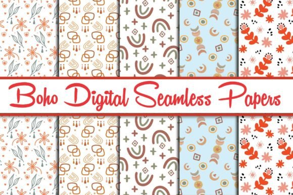 Download Digital Boho Seamless Papers Design - Digital boho Collection