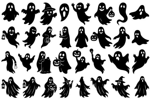 Download Ghost Silhouette SVG Pack - Silhouette Collection