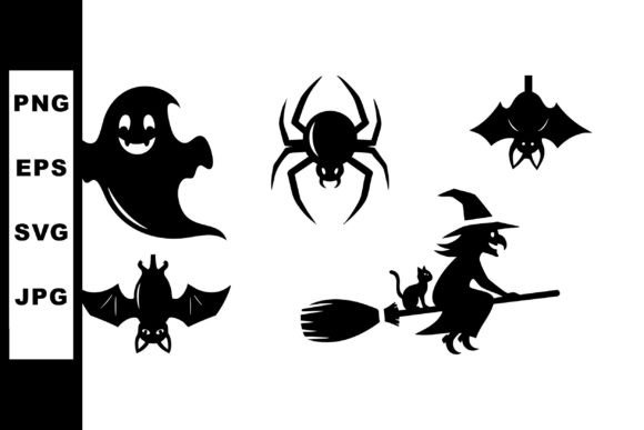 Download Halloween Spooky Silhouettes Vector - Silhouette Collection