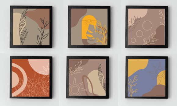 Download 8 Digital Boho Wall Art Sets - Digital boho Collection