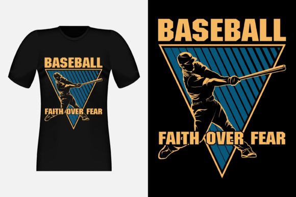 Download Baseball Faith over Fear Silhouette - Silhouette Collection